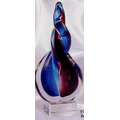 Art Glass Sculpture - Small Twisted Teardrop